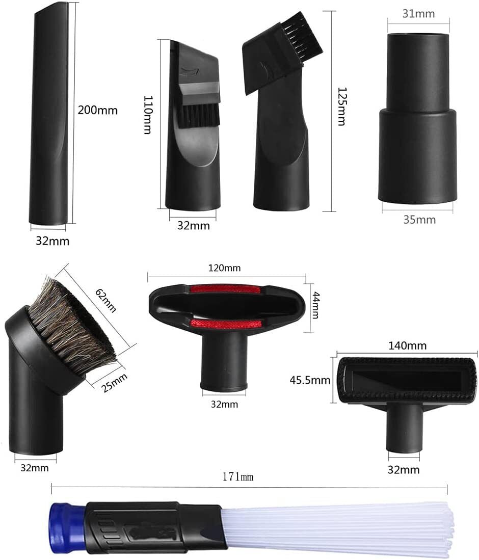 Accesorios De Limpieza, Acoplamientos Para Aspiradora De 1/4 De Pulgada Accesori
