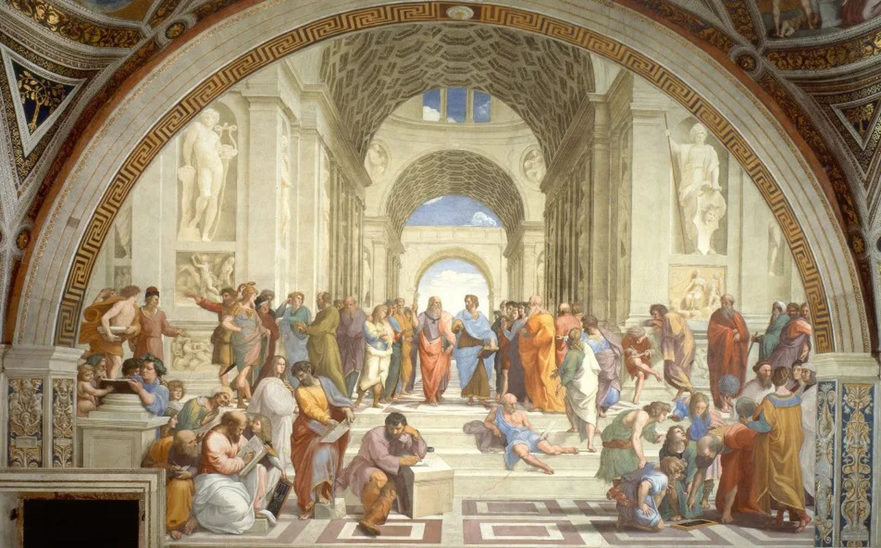 Famous Painting Art School of Athens by Raphael, Posters and Prints on Canvas Wall Art Pictures