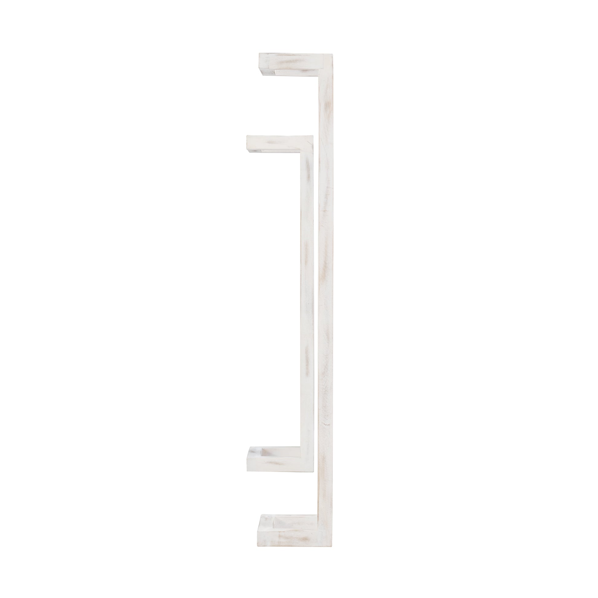 Janelle Wall-Mounted Bathroom Towel Rack, Set of 2, White
