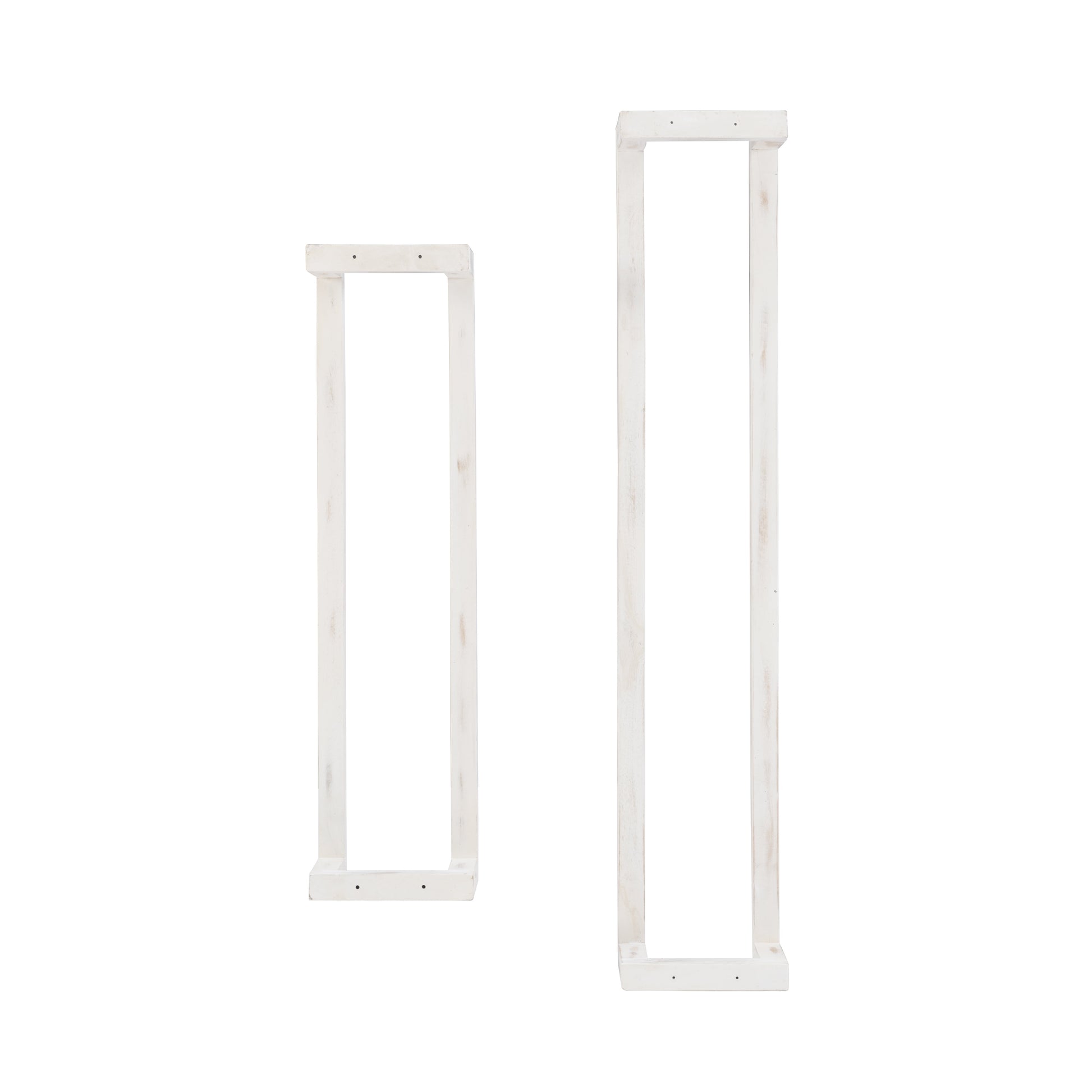 Janelle Wall-Mounted Bathroom Towel Rack, Set of 2, White