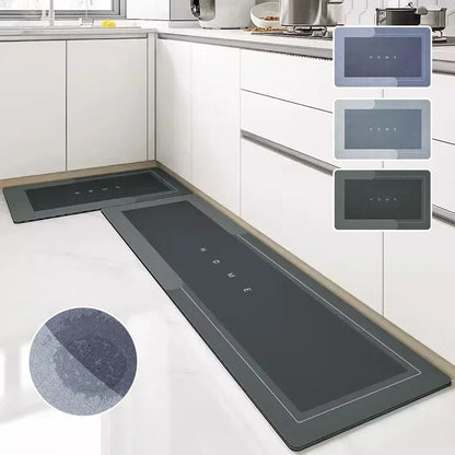 Diatomite Mat Kitchen Rug Non-Slip Kitchen Long Carpet Super Absorbent Floor Mats Entrance Doormat Carpets for Living Room 러그