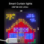 USB Led Smart Curtain Lights Bluetooth App Led String RGB Fairy Lights DIY Music Lights Party Window Curtain Bedroom Decoration