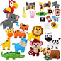 Kids Sewing Kit Woodland Animals Craft Kit DIY Sewing Felt Plush Animals for Kids Beginners Educational Sewing Set Girl Art Toy