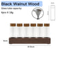 Coffee Beans Storage Container Display Rack Walnut Tea Tube Bottle Glass Espresso Coffee Accessories Tool Barista Coffeware Sets