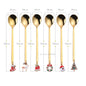 Wholesale Christmas Coffee Spoon & Fork Sets Coffee Stirring Spoon Creative Dessert Tea Spoon Shovel Christmas Gift Box