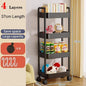 Mobile Bookshelf Trolley Household Kitchen Organizers and Storage Rack Home Bathroom Cart with Wheels Living Room Snacks Shelves