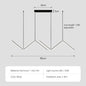 Modern LED Pendant Light Gold/Black Long Line Pendant Light for Restaurant Study Kitchen Office Coffee Home Decoration Luxury