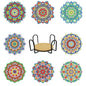 8Pc/Sets Mandala Diamond Painting Coasters DIY Diamond Art Coasters 5D Full Drill Diamond Coasters Acrylic round Cup