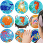 8Pc/Sets Mandala Diamond Painting Coasters DIY Diamond Art Coasters 5D Full Drill Diamond Coasters Acrylic round Cup