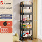Mobile Bookshelf Trolley Household Kitchen Organizers and Storage Rack Home Bathroom Cart with Wheels Living Room Snacks Shelves
